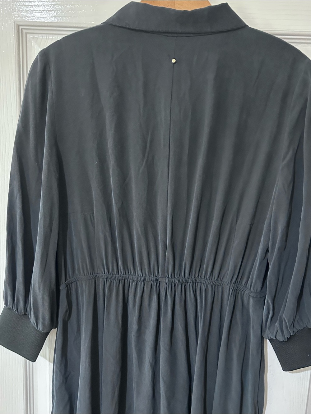 Cuyana Washable Silk Funnel Neck Dress SIZE:SMALL (Flawed) - Picture 8 of 11